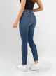 Ref: 065114 Jean skinny stretch, tiro alto, tono azul medio oscuro