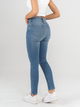 Ref: 065115 Jean skinny stretch, tiro alto, tono azul medio