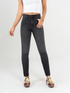 Ref: 065117 Jean skinny stretch, tiro alto, tono gris oscuro