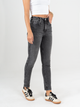 Ref: 065211 Jean skinny stretch, tiro alto, tono gris medio