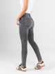 Ref: 065212 Jean skinny stretch, tiro alto, tono gris claro