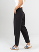 Ref: 069153 Pantalón slouchy, stretch, sin prense, tiro alto, tono negro, detalle en pretina