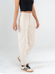 Ref: 069178 Pantalón slouchy, stretch, en corduroy, tiro alto, tono beige