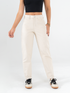 Ref: 069178 Pantalón slouchy, stretch, en corduroy, tiro alto, tono beige