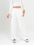 Ref: 069230 Pantalón straight leg, prense, tono ivory, detalle en pretina, tejido plano liviano, tiro alto