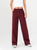 Ref: 069348 Pantalón straight leg, sin prense, tono vino tinto, pretina con ajustador, tejido plano liviano, tiro alto