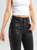 Ref: 065258 Jean skinny stretch, tiro alto, tono negro, con efecto metalizado negro