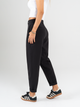 Ref: 069296 Pantalón slouchy, stretch, sin prense, tono negro , tejido plano liviano, tiro alto