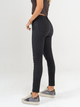 Ref: 065163 Pantalon Skinny, stretch, tiro alto, tono negro, efecto cuero