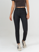 Ref: 065163 Pantalon Skinny, stretch, tiro alto, tono negro, efecto cuero