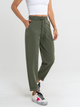 Ref: 069139 Pantalón slouchy, stretch, sin prense, tiro alto, tono verde